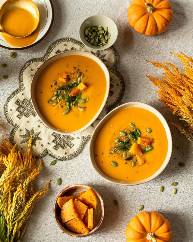 Image of Curried Butternut Squash and Apple Soup Recipe